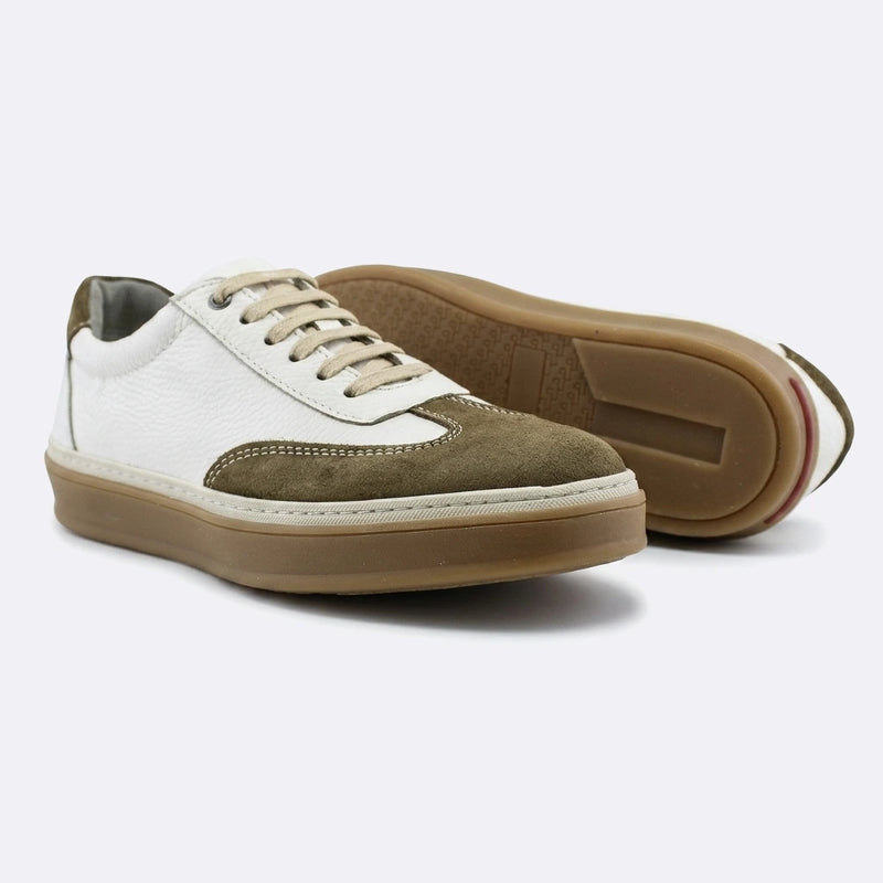 R77 Basket Blanc Kaki
