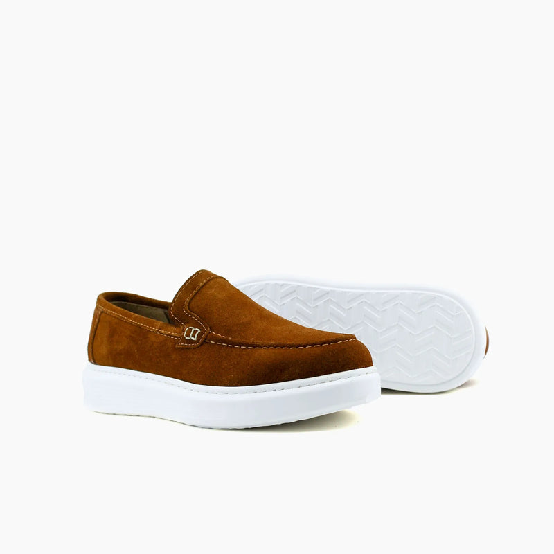 S44 Mocassin Tabac Daim